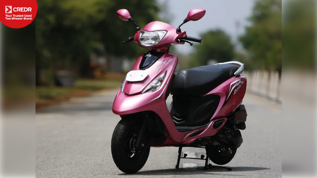 best TVS scooty Zest for ladies